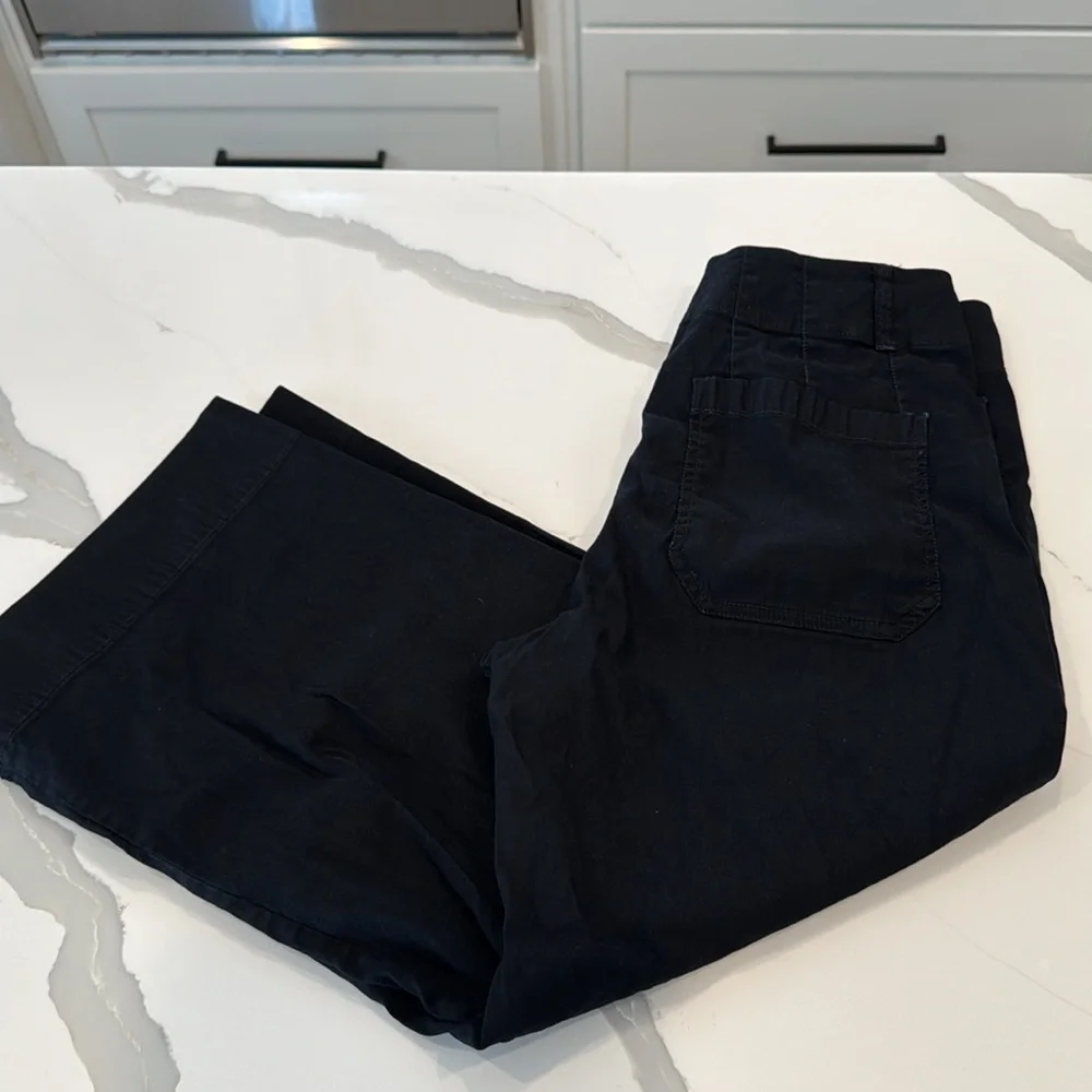 MAEVE Anthropologie The Colette Wide-Leg Cropped
Pants 30p Black - Picture 12 of 13